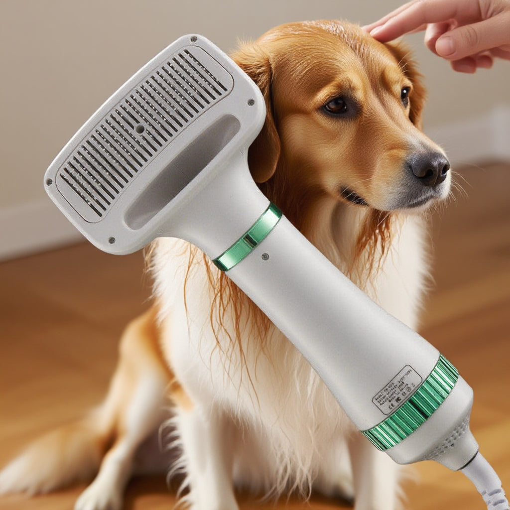 2-in-1 Portable Pet Hair Dryer & Grooming Brush — material detail