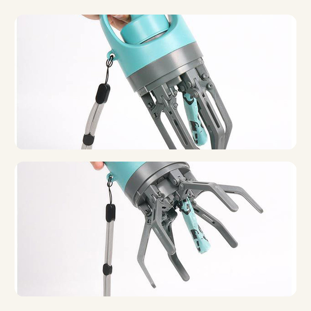 Portable Claw Poop Scooper with Bag Dispenser — feature detail