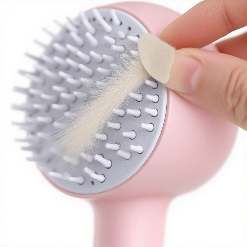 3-in-1 Electric Steaming Pet Brush — lifestyle view