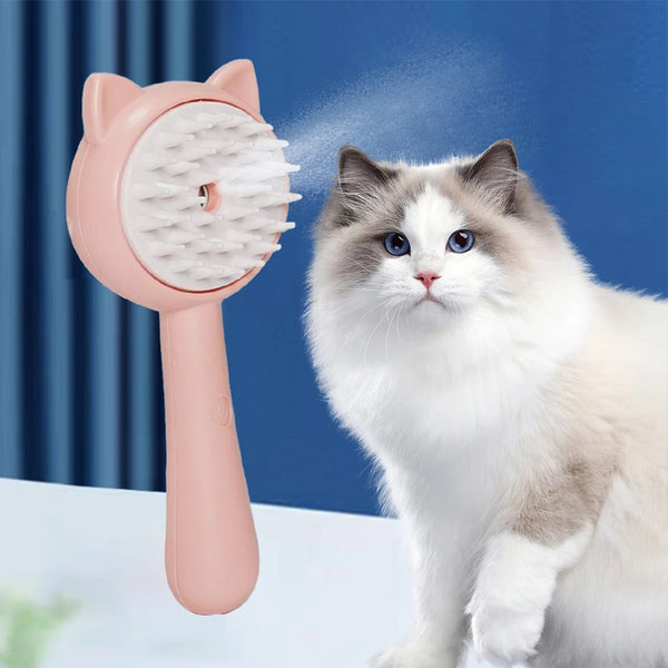 3-in-1 Electric Steaming Pet Brush