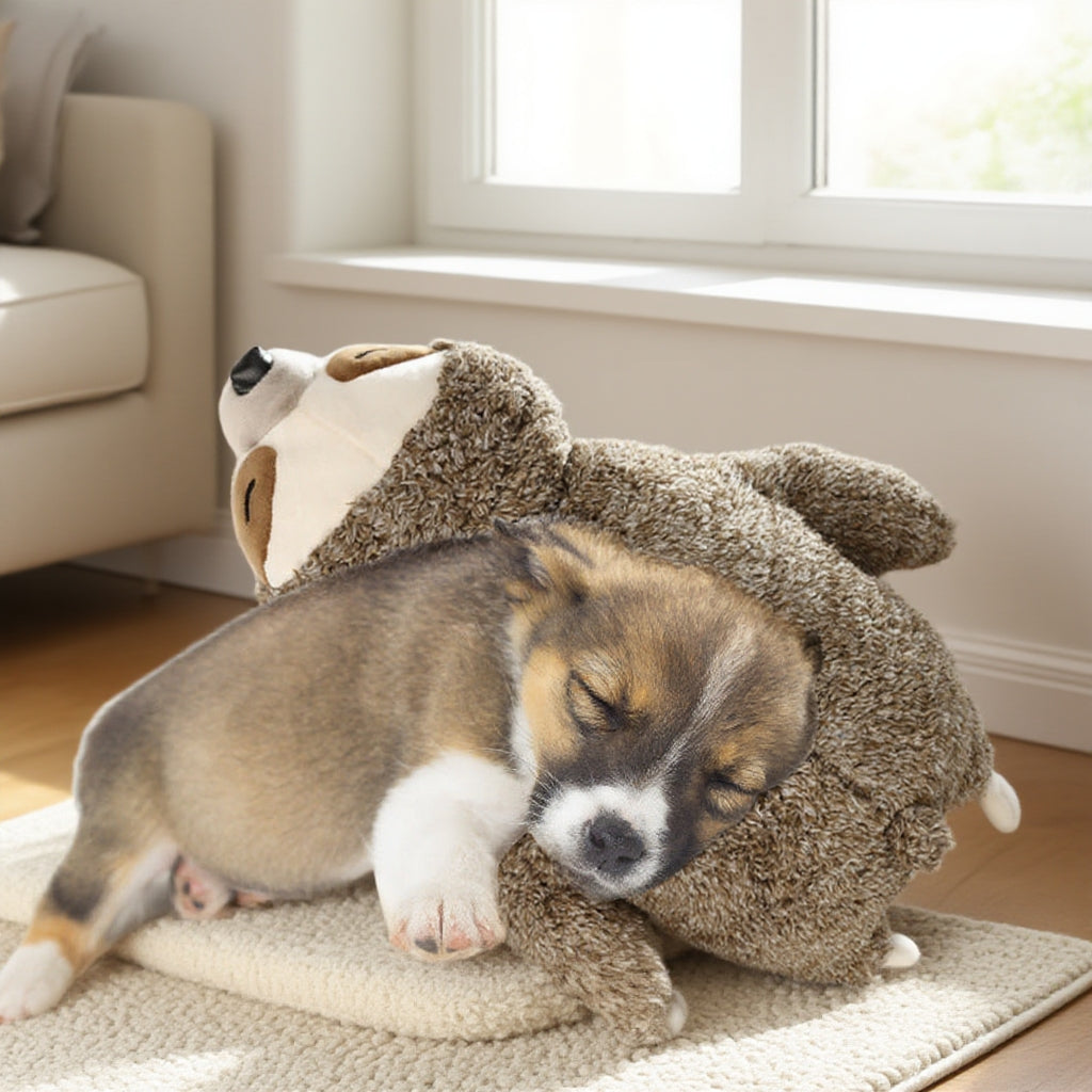 Heartbeat Sloth Anxiety Relief Plush Toy for Dogs — material detail