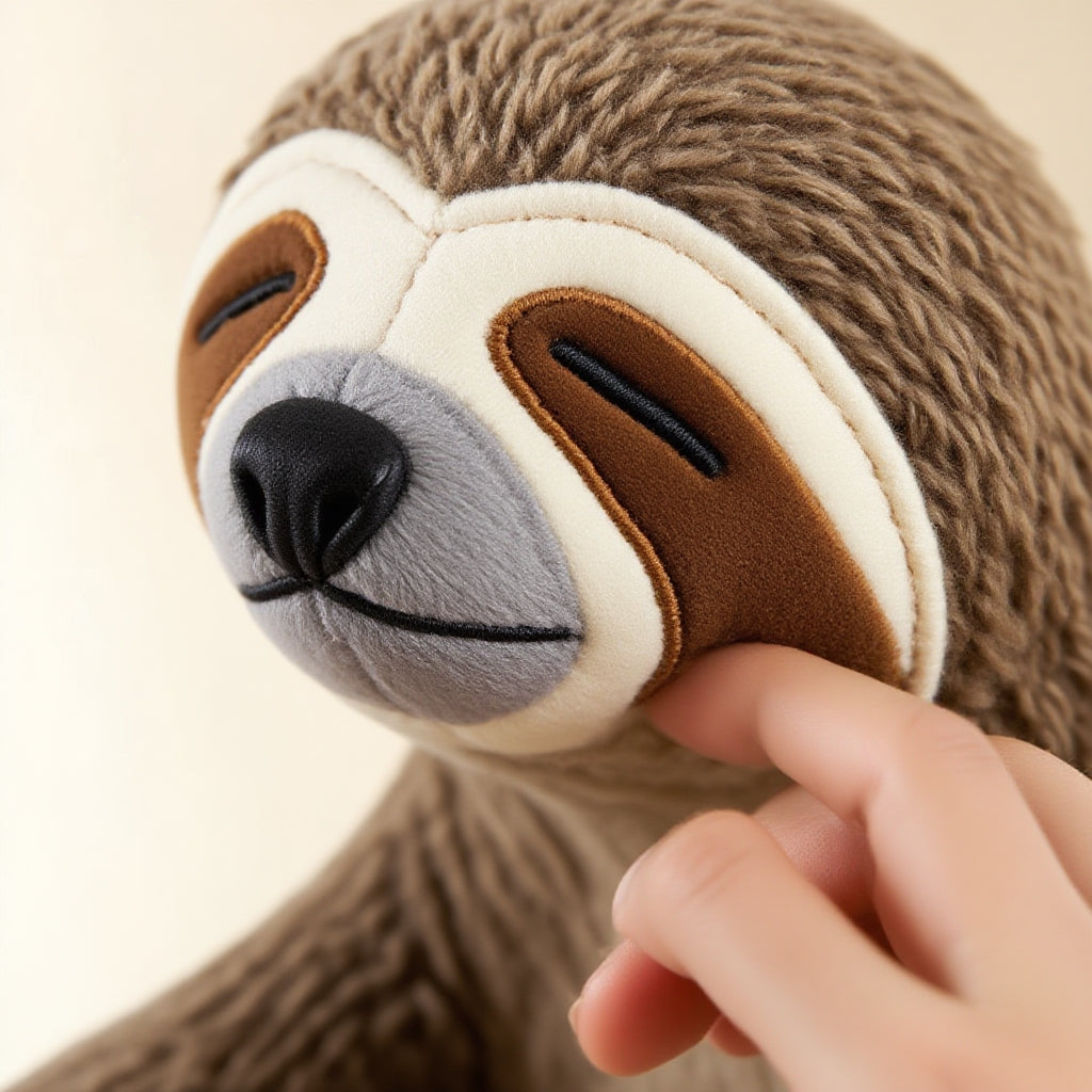 Heartbeat Sloth Anxiety Relief Plush Toy for Dogs — lifestyle view