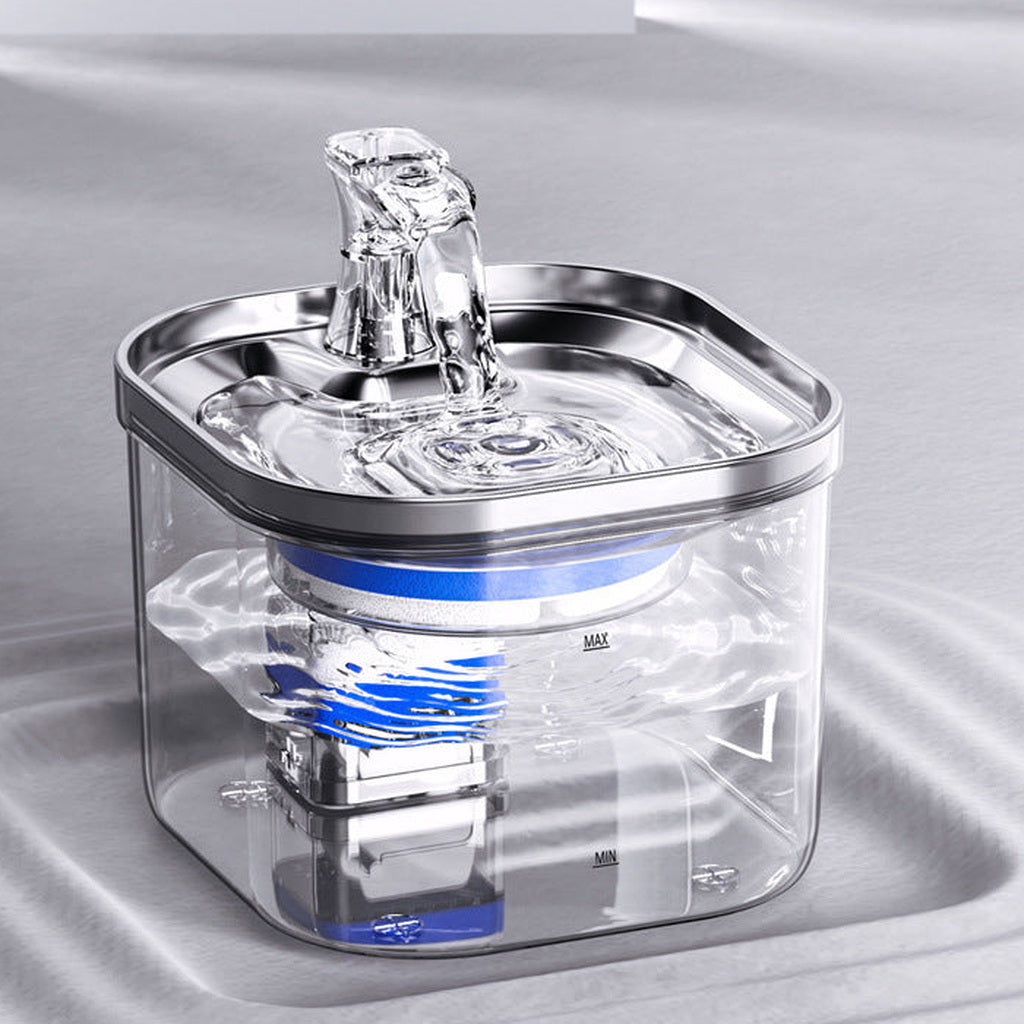 Automatic Stainless Steel Pet Water Fountain (Ultra-Quiet & Multi-Filter) — feature detail